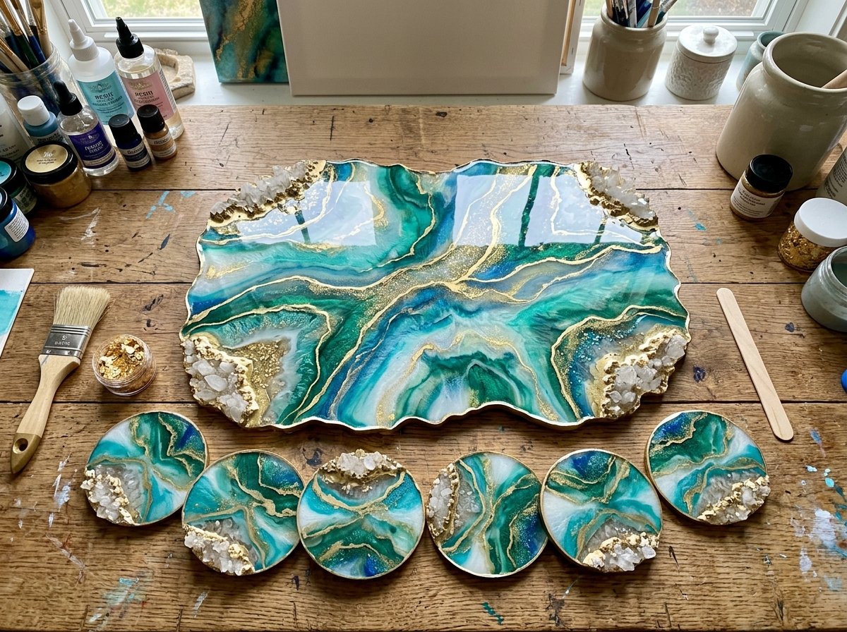 Modern epoxy resin art